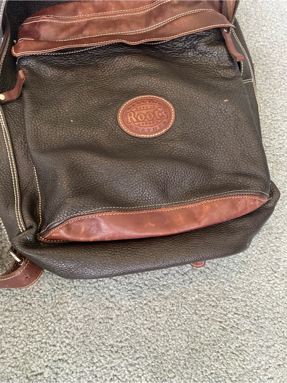 Vintage Roots Leather Backpack - Picture 3 of 9
